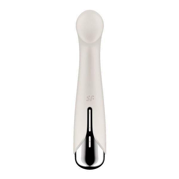 Вібратор з ротацією Satisfyer Spinning G-Spot 1 Beige, плоский майданчик для стимуляції точки G SX0557