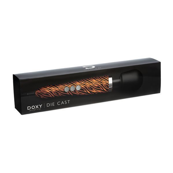 Вібромасажер DOXY Die Cast TIGER, дуже потужний, живлення 220В, металевий корпус SO8018