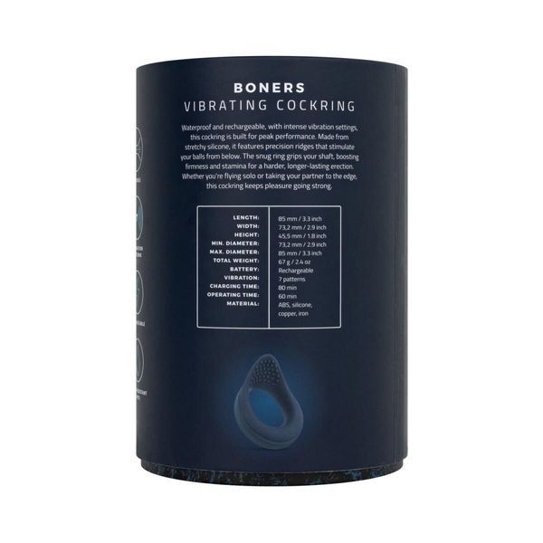 Ерекційне кільце Boners Vibrating Cock Ring with Perineum Stimulation SX3072