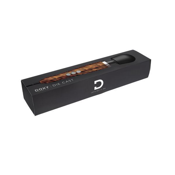 Вібромасажер DOXY Die Cast TIGER, дуже потужний, живлення 220В, металевий корпус SO8018