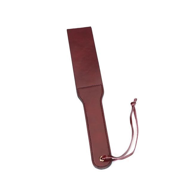 Двусторонний паддл Liebe Seele Wine Red Spanking Paddle, натуральная кожа SO9456