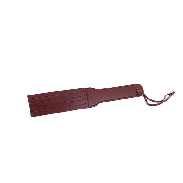 Двусторонний паддл Liebe Seele Wine Red Spanking Paddle, натуральная кожа SO9456