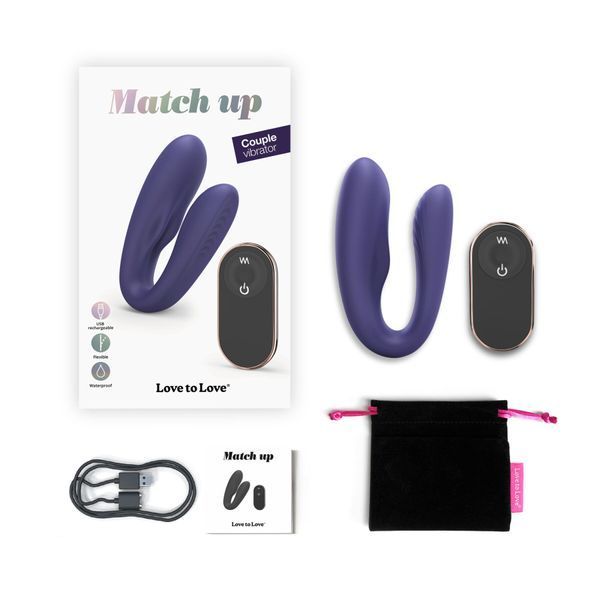 Вибратор для пар с пультом ДУ Love To Love MATCH UP - MIDNIGHT INDIGO SO6250