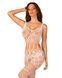 Сетчатый бодистокинг с имитацией топа и шорт Obsessive Bodystocking G330 S/M/L, white, с доступом SO7695 фото 1