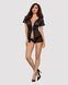 Пеньюар та трусики JSY JS228166 Black S/M SX1831 фото 2