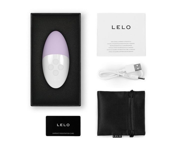 Музыкальный вибратор для клитора LELO SIRI 3 Calm Lavender, вибрации в ритме звуков без смартфона SX0697