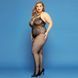 Сетчатый бодистокинг JSY &laquo;Откровенная Мадлен&raquo; Plus Size, Black, имитация боди, кружево, доступ SO8389 фото 3