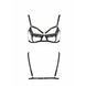 Бюстгальтер-стрепы с кружевом Passion Exclusive SOLON BRA XXL/XXXL, black, трусики в комплекте SO6412 фото 5