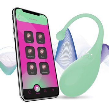 Смарт-віброяйце Adrien Lastic Palpitation Mint з глибокою вібрацією SO9930