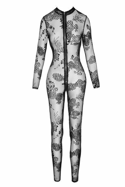 Сетчатый бодистокинг Noir Handmade F237 Long tulle overall, L SX0123