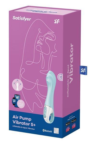Смарт-вибратор точки G Satisfyer Air Pump Vibrator 5+, надувается SO6719
