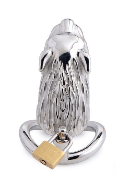 Клітка для пеніса Master Series: Tiger King Cock Cage With Lock, три кільця, замок, три ключі SO8795