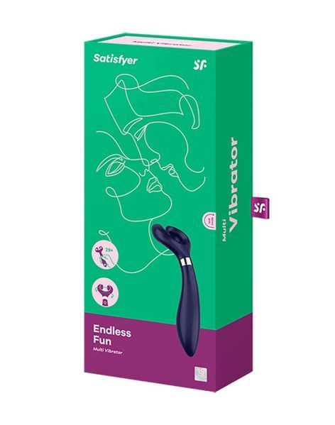 Вибратор для пар Satisfyer Endless Fun Blue, три мотора, многофункциональный SO6992