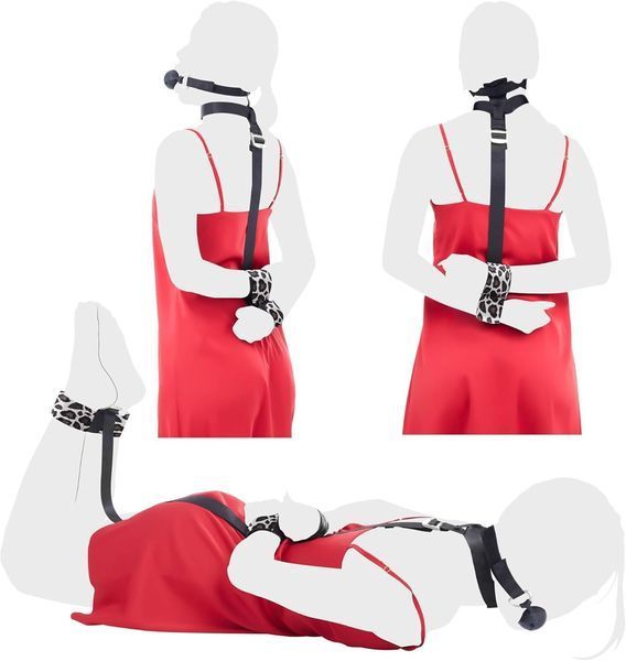 БДСМ-набор LOCKINK YEAHWOW Armbinder Restraint Set Black SX2843