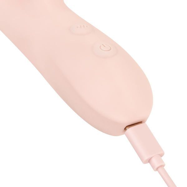 Вибратор-кролик Good Vibes Only - SHAI Thrusting Vibrator Soft Silicone - Pink SX3073