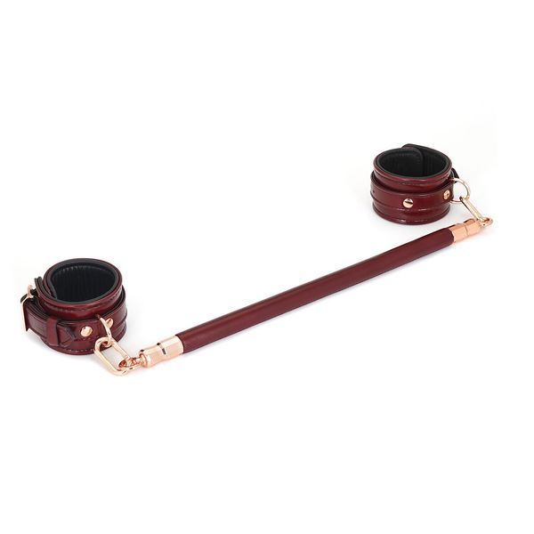 Фиксатор-распорка для ног или рук Liebe Seele Wine Red Spreader Bar, дерево + натуральная кожа SO9457