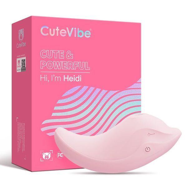 Вібратор та вакуумний стимулятор CuteVibe Heidi Pink SO6554