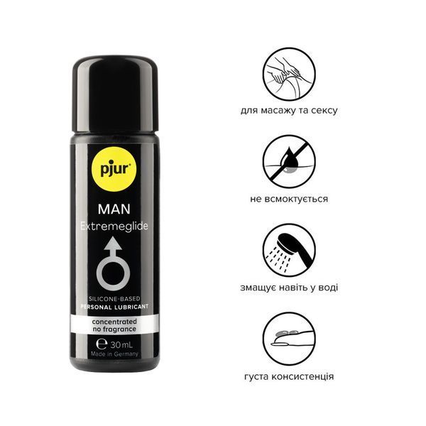 Силиконовая смазка pjur MAN Extremeglide 30 мл, густая, долгоиграющая, экономная PJ10630