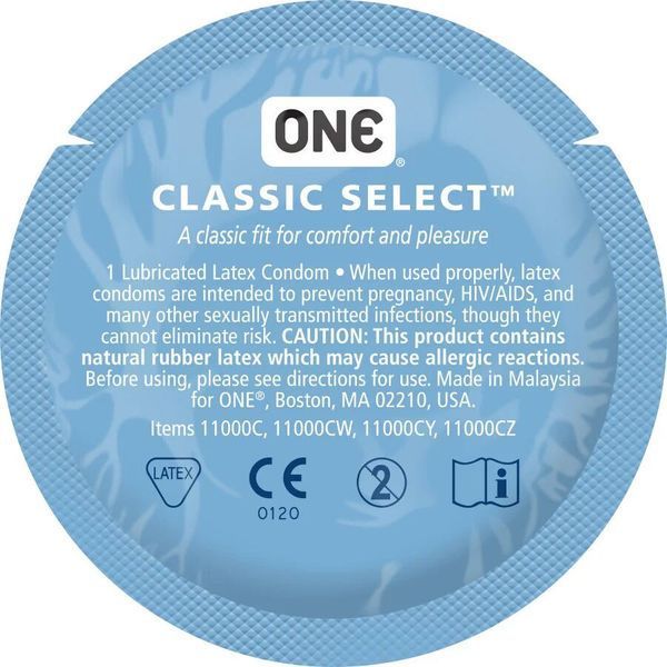 Презерватив ONE Classic Select MSM Collection, 1 шт, гладкий, со смазкой, дизайнерская упаковка SX0760