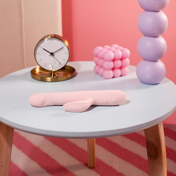 Вибратор-кролик Good Vibes Only - SHAI Thrusting Vibrator Soft Silicone - Pink SX3073