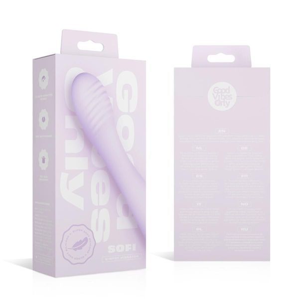 Вибратор Good Vibes Only - SOFI G-Spot Vibrator Soft Silicone - Purple (мятая упаковка!!!) SX3075-R