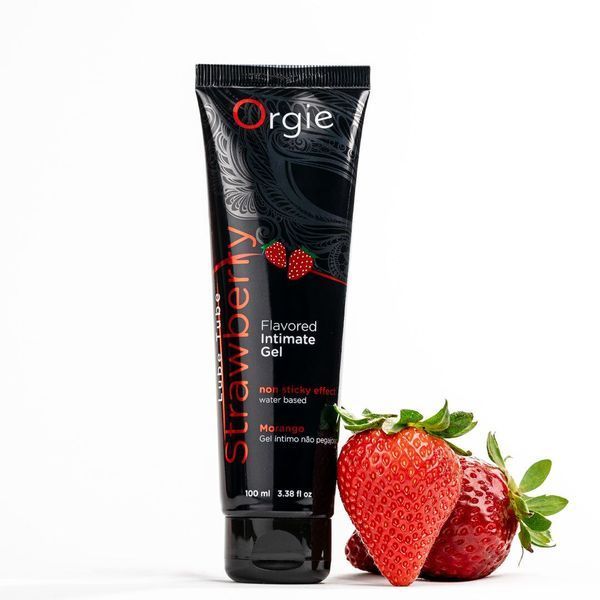Лубрикант на водной основе Orgie Lube Tube Strawberry, 100 мл, со вкусом и ароматом клубники SX1525