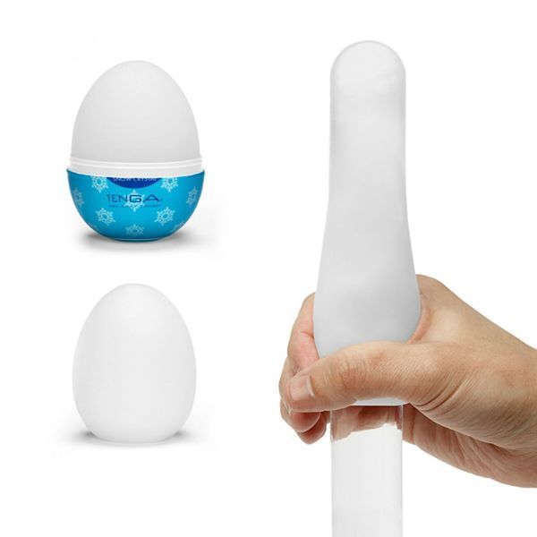 Мастурбатор-яйце Tenga Egg Snow Crystal з охолоджувальним лубрикантом SO8063
