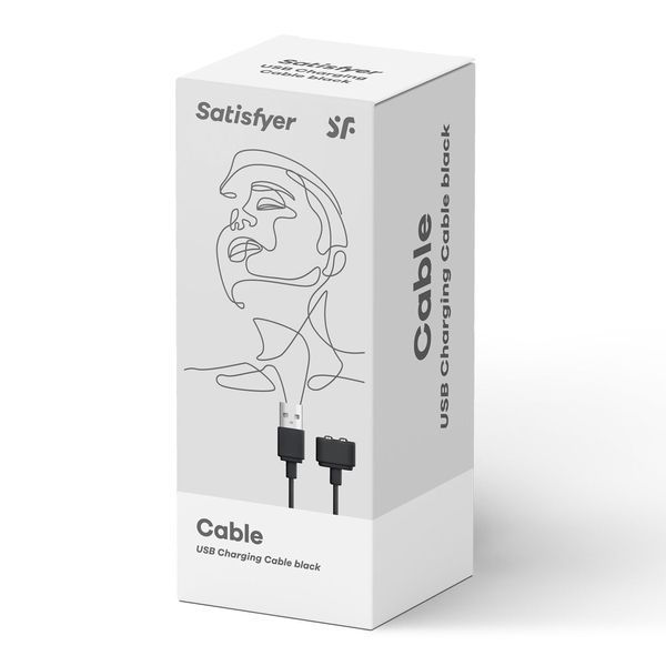 Зарядка (запасний кабель) для іграшок Satisfyer USB charging cable Black SO7792