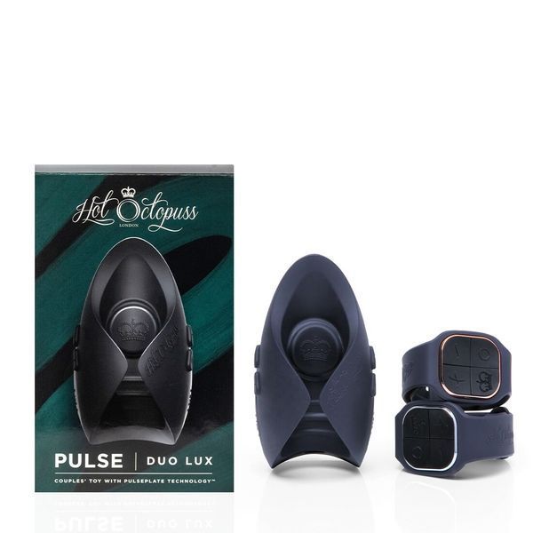 Игрушка для пар Hot Octopuss PULSE DUO LUX, пульсация+вибрация, использование без рук, 2 пульта SO8730