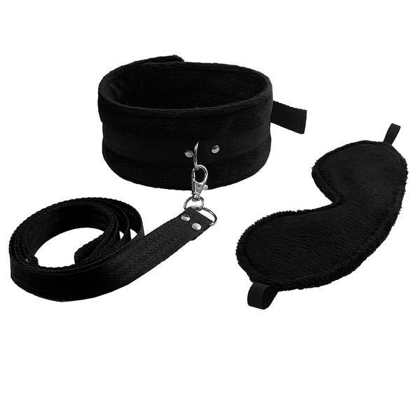 Набор ошейник с поводком и маска Art of Sex &ndash; Soft Touch Light, черный SO5158