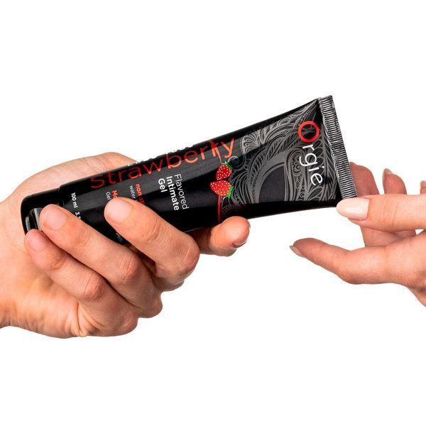 Лубрикант на водной основе Orgie Lube Tube Strawberry, 100 мл, со вкусом и ароматом клубники SX1525