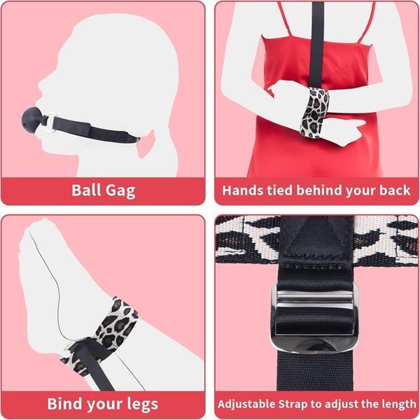 БДСМ-набор LOCKINK YEAHWOW Armbinder Restraint Set Black SX2843