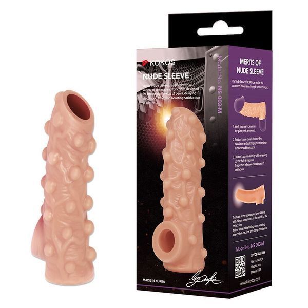 Насадка на член Kokos Nude Sleeve NS 003 L SX1476