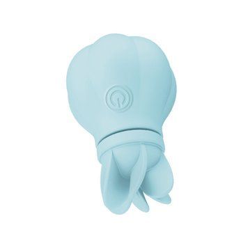 Вібратор Adrien Lastic Caress Blue з насадками для стимуляції ерогенних зон, які обертаються. SO9931