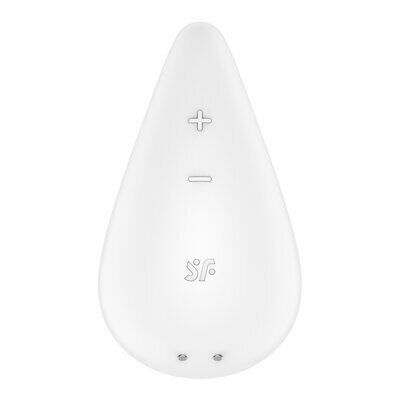 Вібратор для зовнішньої стимуляції Satisfyer Dew Drop White, 2 мотори, 12 режимів, м&rsquo;який корпус SX1212