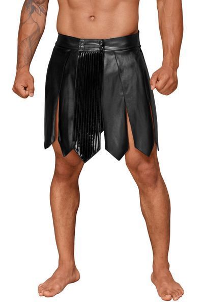 Чоловіча спідниця гладіатора Noir Handmade H053 Eco leather men's gladiator skirt, XL, екошкіра SX0074