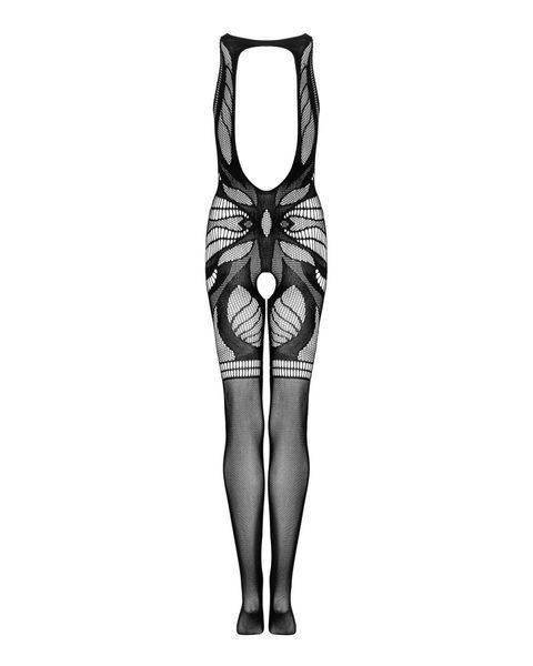 Сетчатый бодистокинг без рукавов Obsessive Bodystocking G331 S/M/L, black, с доступом SO7697