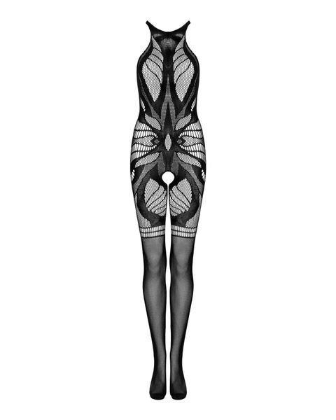 Сетчатый бодистокинг без рукавов Obsessive Bodystocking G331 S/M/L, black, с доступом SO7697