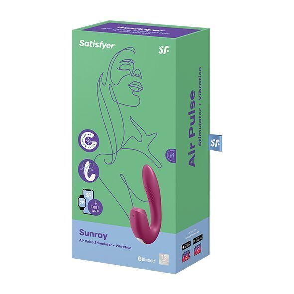 Вакуумний смарт-вібратор Satisfyer Sunray Berry, 4 положення стовбура SO6113