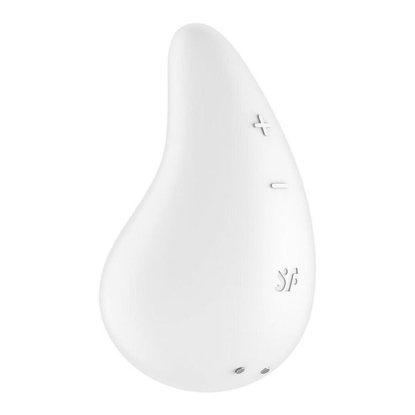 Вібратор для зовнішньої стимуляції Satisfyer Dew Drop White, 2 мотори, 12 режимів, м&rsquo;який корпус SX1212