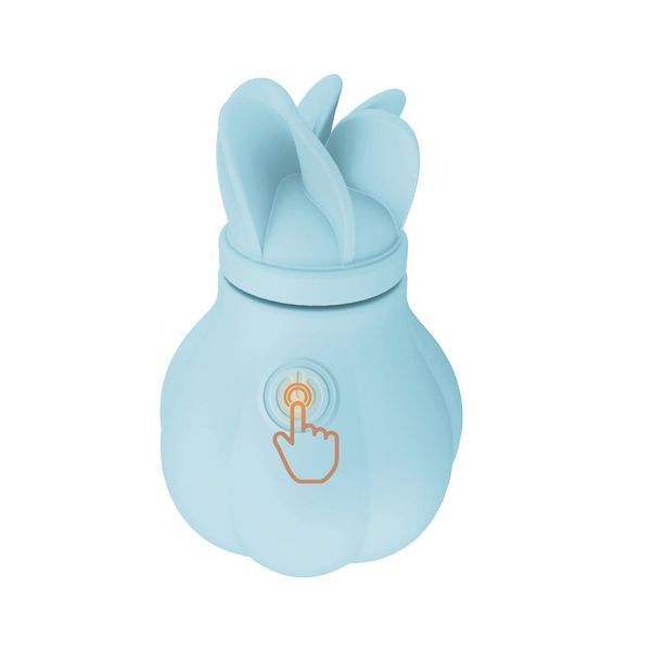 Вібратор Adrien Lastic Caress Blue з насадками для стимуляції ерогенних зон, які обертаються. SO9931