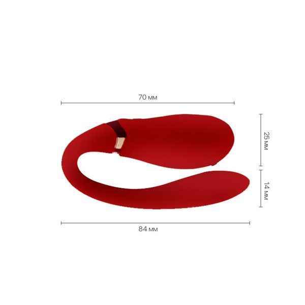 Смартвібратор для пар Zalo &mdash; Fanfan Bright Red SO6670