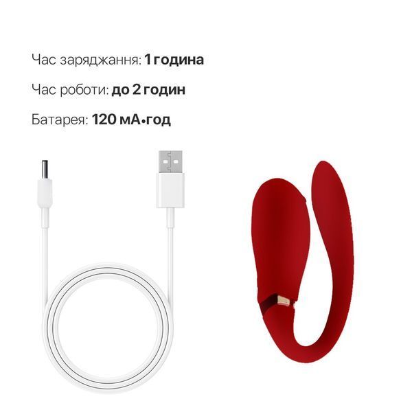 Смартвібратор для пар Zalo &mdash; Fanfan Bright Red SO6670