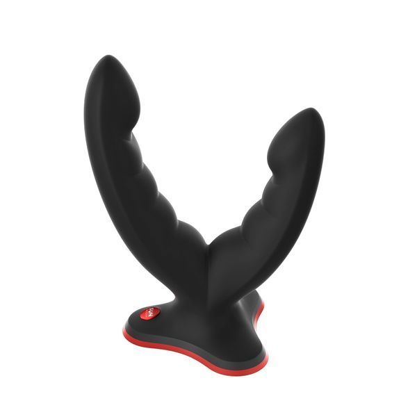 Двойной фаллоимитатор Fun Factory RYDE black, гибкие стволы, присоска SX0976