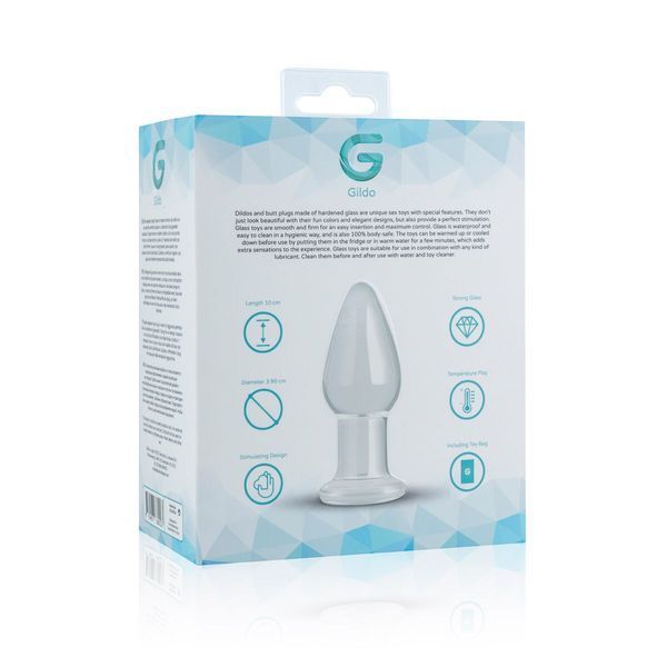 Стеклянная анальная пробка Gildo Glass Buttplug No. 24 SO4620