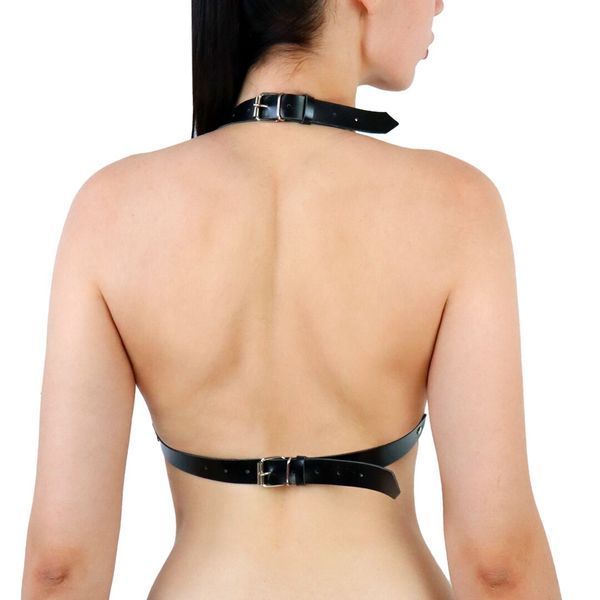 Портупея жіноча з шипами Art of Sex - Demia Leather harness, Чорна L-2XL SO8504