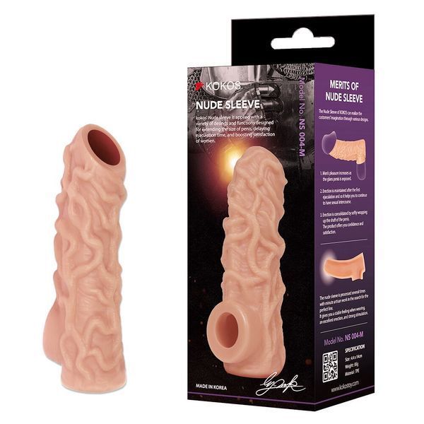 Насадка на член Kokos Nude Sleeve NS 004 M SX1477