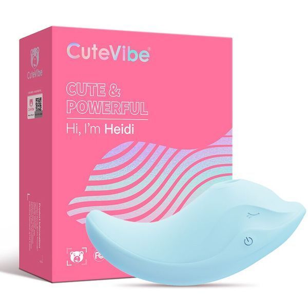 Вібратор та вакуумний стимулятор CuteVibe Heidi Blue SO6555