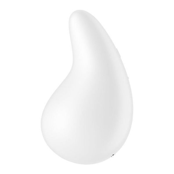 Вібратор для зовнішньої стимуляції Satisfyer Dew Drop White, 2 мотори, 12 режимів, м&rsquo;який корпус SX1212