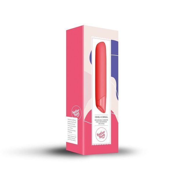 Вібратор SugarBoo Cool Coral, 10 рівнів інтенсивності SO6622